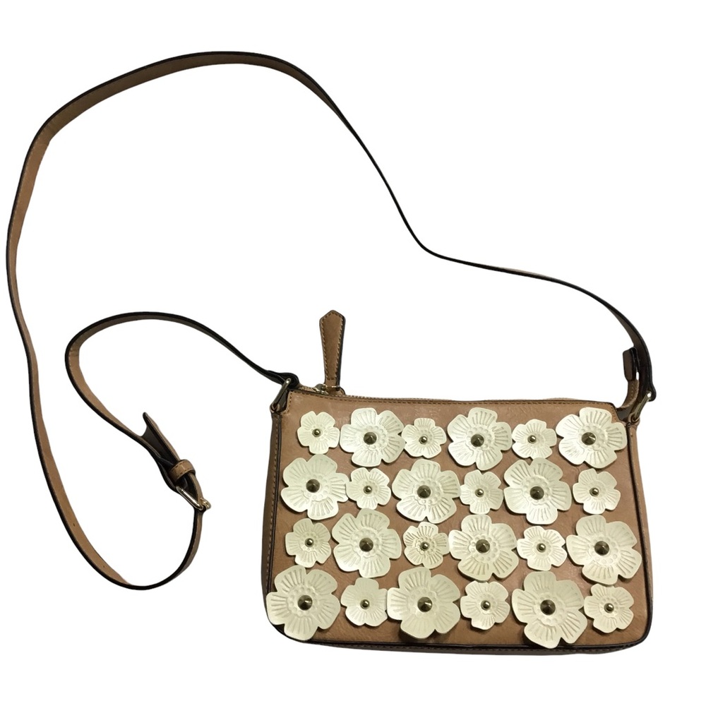 Tan Floral Crossbody Brown Flowers SPRING SUMMER NEW